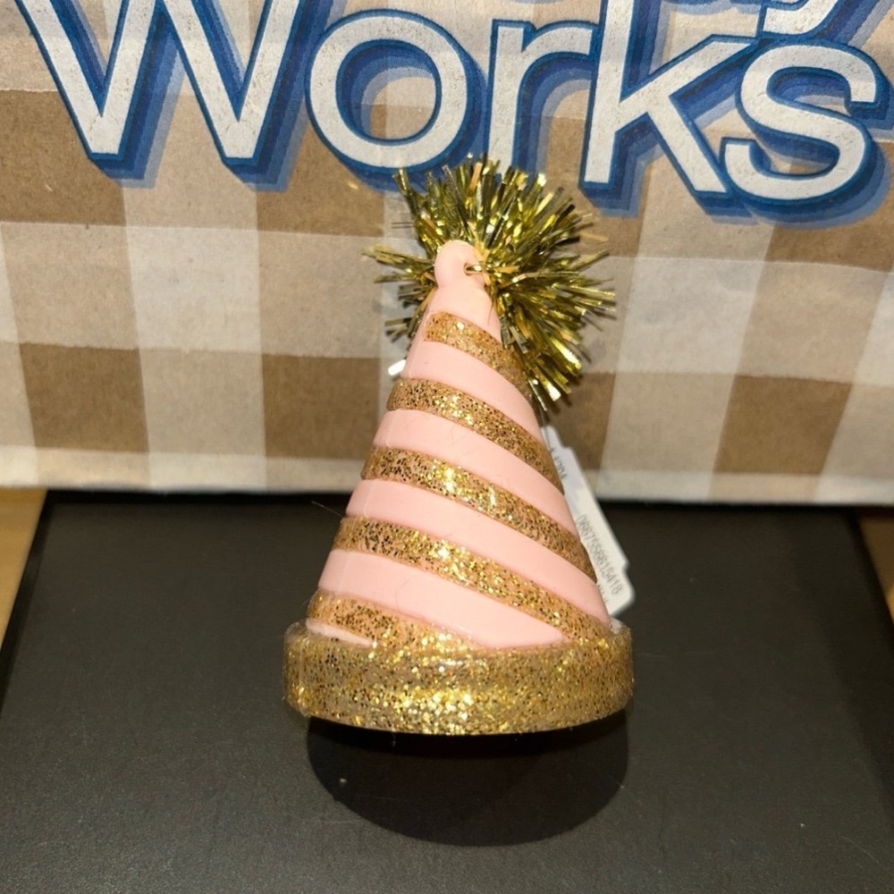 Bath & Body Works Pink & Gold Party Hat Pocketbac Holder